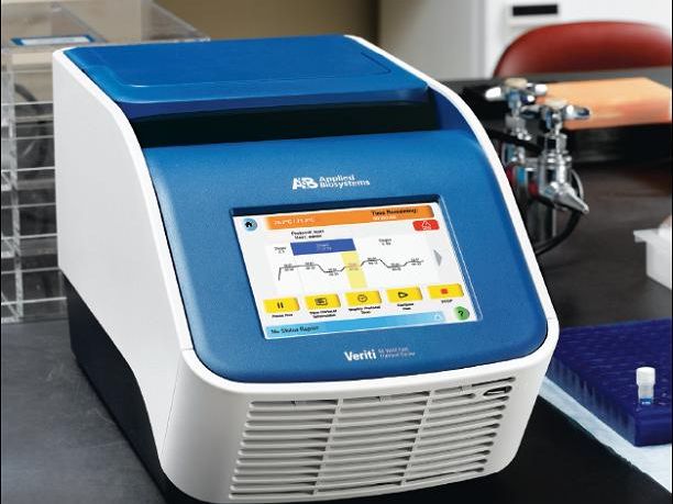 Applied Biosystems Veriti 96-well thermal cycler with its touchscreen